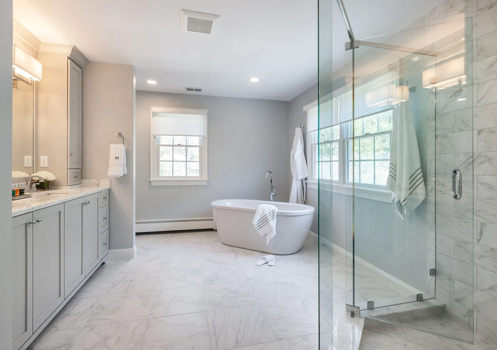 Bright primary bathroom