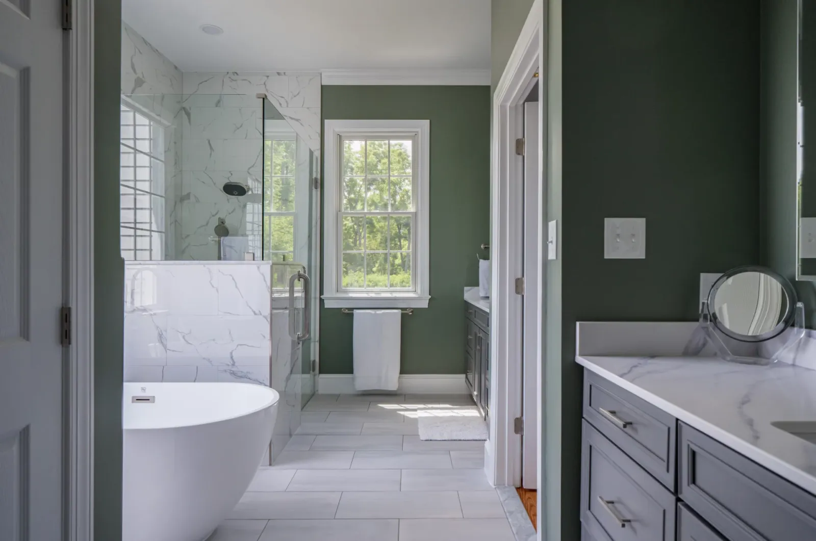 Remodeled basement bathroom